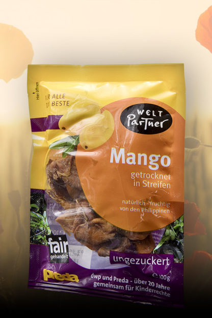 Mangos, getrocknet, ungezuckert, ungeschwefelt, 100g